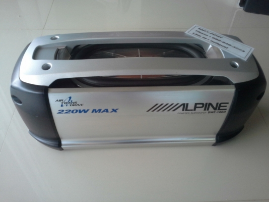 Alpine Subwoofer SWE-1400 แอมป์ในตัว มือสองญี่ปุ่น Alpine Subwoofer SWE-1400 แอมป์ในตัว มือสองญี่ปุ่น