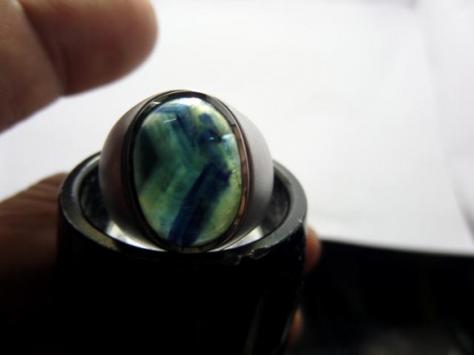 แหวนเงินแท้พลอยยี่หร่าพม่า่