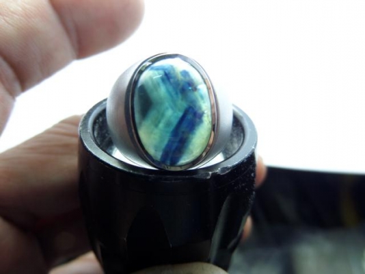 แหวนเงินแท้พลอยยี่หร่าพม่า่