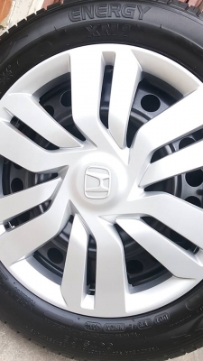 ล้อกระทะ Honda Jazz / City ขอบ15 ยาง michelin xm1 175 65 15 ใหม่ๆออกจากศูนย์ถอดเลย