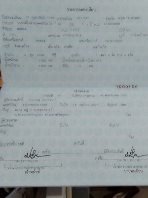 ขาย HONDA CIVIC V-TEC  ตาโต ออโต้  ขายถูก