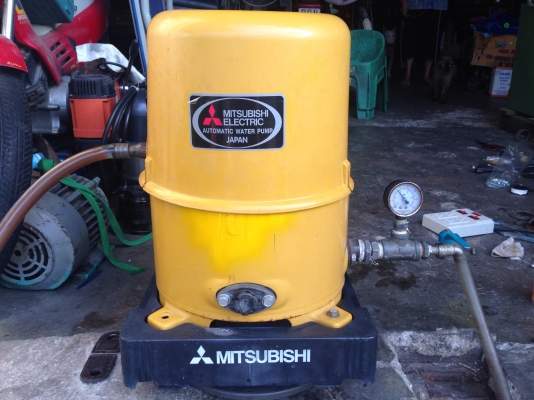 ขายปั้มน้ำอัตโนมัติ Mitsubishi 100 W สภาพสวย ตรวจเช็คแรงดันเรียบร้อยแล้ว ไม่มีรั่วซึม พร้อมใช้งาน