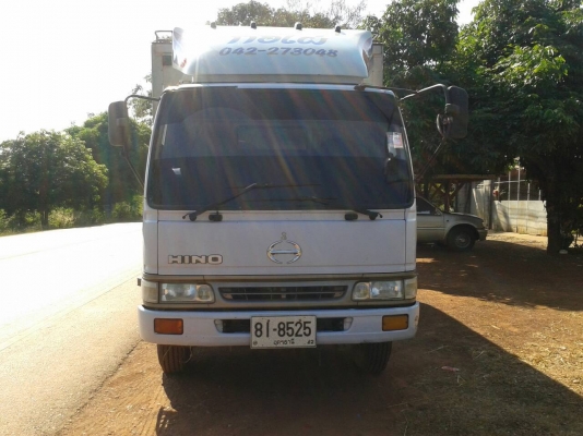HINO FB4J 140 แรง แอรเย็น ตู้แห้งยาว 5. ม. หัวสีเดิมบาง ปี40 ยางสวย6เส้น ภาษีเต็ม