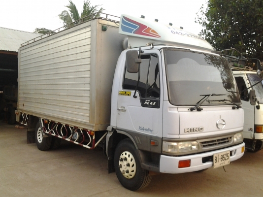 HINO FB4J 140 แรง แอรเย็น ตู้แห้งยาว 5. ม. หัวสีเดิมบาง ปี40 ยางสวย6เส้น ภาษีเต็ม