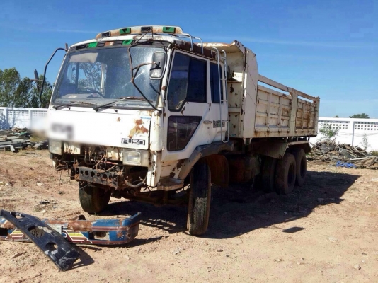 ขายรถบรรทุกสิบล้อดัมพ์ MITSUBISHI MA เครื่อง 6D16 turbo 220 แรง 2 เพลา กระบะดัมพ์