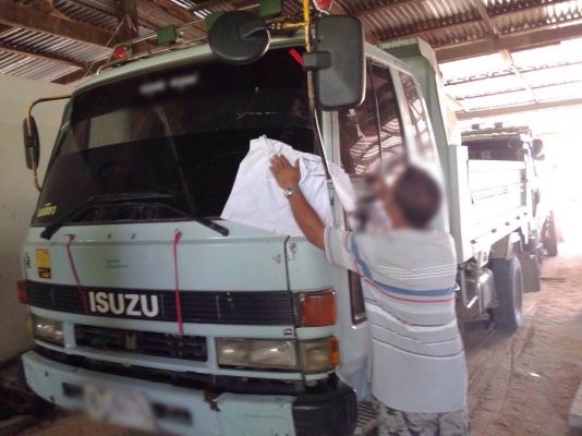 ขายรถหกล้อดัมพ์ ISUZU ROCKY 175 แรง FRR12D กระบะดัมพ์สามมิตร ยาง 8.25 ขอบ 16"