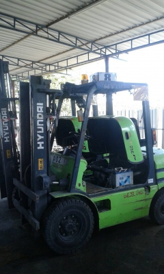 เหลืออีก 1 คัน ลดสุดๆและท้ายสุดในรอบปี รถยกเครื่องยนต์ดีเซล 2.5 ตัน เสาสูง 3 เมตร เกียร์ออโต้ ยี่ห้อฮุนได(รุ่นใหม่)