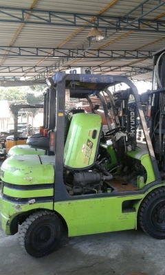 เหลืออีก 1 คัน ลดสุดๆและท้ายสุดในรอบปี รถยกเครื่องยนต์ดีเซล 2.5 ตัน เสาสูง 3 เมตร เกียร์ออโต้ ยี่ห้อฮุนได(รุ่นใหม่)