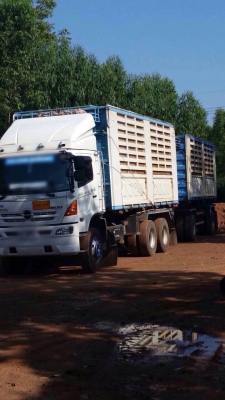 ขายรถบรรทุกสิบล้อดัมพ์ HINO S500 เครื่อง 344 แรง ปี 55 ไมล์ 130,000 กระบะดัมพ์สามมิตร ลูก 2 เพลา