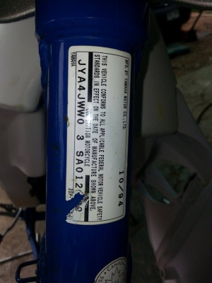 ขาย wr250 z สเป็ค แคนาดา ปี1995คันที่10/94ของรุ่น