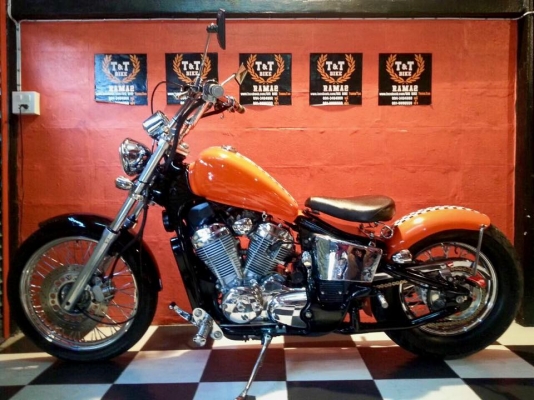 T&amp;T BIKE RAMA2 จัดมาใหม่เพียง129000฿HONDA STEED 600 ทะเบียนแท้โอนขนส่ง ภาษี พรบ.58 รถชื่อผมเอง แต่งเต็มๆ