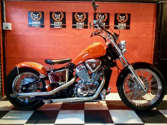 T&amp;T BIKE RAMA2 จัดมาใหม่เพียง129000฿HONDA STEED 600 ทะเบียนแท้โอนขนส่ง ภาษี พรบ.58 รถชื่อผมเอง แต่งเต็มๆ