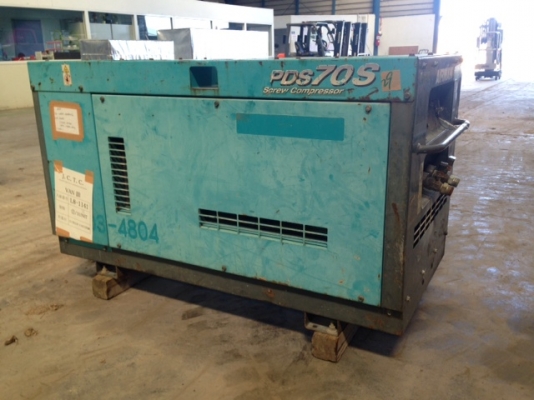 เครื่องปั๊มลม Airman PDS70S#70-5B11051 Compressor นำเข้าจากญี่ปุ่น สนใจโทร. 080-6565422 (หนิง)