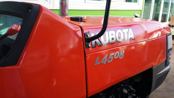 ** ราคา 245,000+ส่งฟรี ** รถไถคูโบต้า 45 แรงม้า รุ่น L4508 (4WD)รถสวย เครืองแน่น เกียร์ เฟืองไม่มีหอน เปลี่ยนซีล+ลูกปืน น้ำมันทุกอย่าง พร้อมใช้งาน