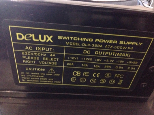 POWER SUPPLY คอม ใช้งานได้ 100 \% POWER SUPPLY คอม ใช้งานได้ 100 \%