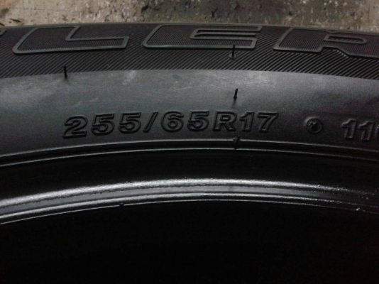 ยาง 255-65-17 บริดสโตน ดูลเลอร์840-ปี14 ยาง 255-65-17 บริดสโตน ดูลเลอร์840-ปี14