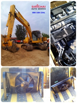 รับติดตั้งและซ่อม แอร์รถยนต์ รถแทรคเตอร์ รถแบคโฮ รถตักล้อยาง รถเกรด รถบด รถเครน รถหัวลาก รถขุด รถบรรทุก CAT JCB TCM KOMATSU KOBELCO HITACHI