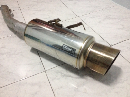 ขายท่อ Kakimoto GT box  jasma Japanไส้ตรง ไส้ขนาด2นิ้ว พักท่อยาว10.5นิ้ว ปายท่อยาว3นิ้ว ปากท่อกว้าง3.5นิ้ว ราคา1900บาท โทร0924462525โส กทม