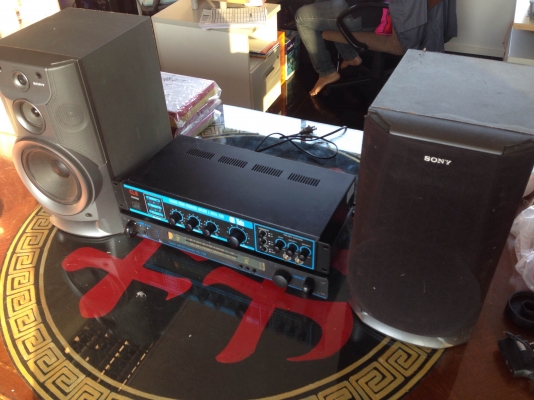 ขายเหมา แอมป์ 400 Watts / แอมป์ วิทยุ / ลำโพง SONY 2 ตัว