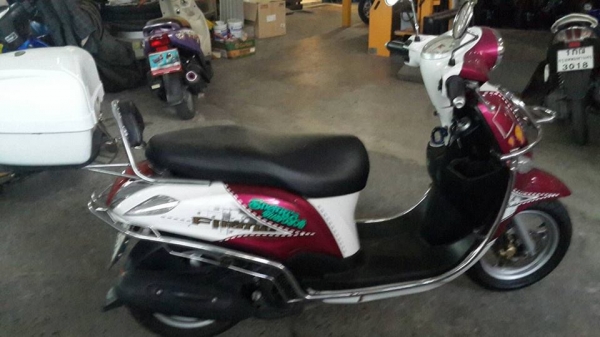 ขาย YAMAHA Filano ปี 55 สภาพเดิมๆ เครื่องดี ชุดสีดี เล่มพร้อมโอน