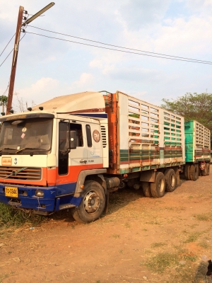 ขายด่วน  รถสิบล้อพ่วง แม่-ลูกไม่ดั้มVOLVO  เครื่อง360แดวู   พร้อมใช้งาน