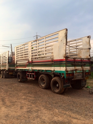 ขายด่วน  รถสิบล้อพ่วง แม่-ลูกไม่ดั้มVOLVO  เครื่อง360แดวู   พร้อมใช้งาน