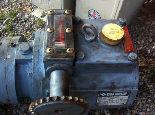 ชุดเกียร์ทดปรับรอบได้ขนาดใหญ่ ยี่ห้อ BEIER VARIATOR ขนาด 1003ต่อ1 หมุนช้ามากเหมาะกับงานหนักๆ ชุดเกียร์ทดปรับรอบได้ขนาดใหญ่ ยี่ห้อ BEIER VARIATOR ขนาด 1003ต่อ1 หมุนช้ามากเหมาะกับงานหนักๆ