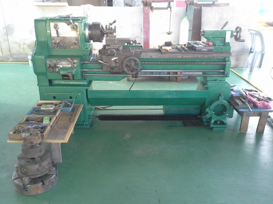 เครื่องกลึง 6 ฟุต SUNSHING JT-1000A เกียร์บล็อค 3 เพลา พร้อมมีเบรค ใช้ไฟบ้าน พร้อมใช้งาน