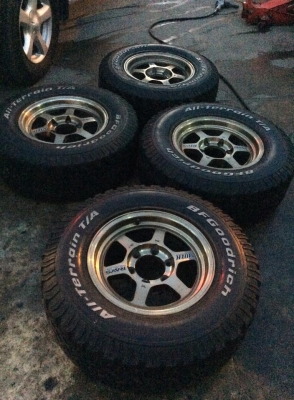 ล้อ TE37 X ขอบ16 พร้อมยาง BF GOODRICH ALL 265-70-16 สวยๆถูกๆ