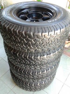 TE37 + BF All 265/75/16 สภาพดี พร้อมใช้งาน 1ชุด