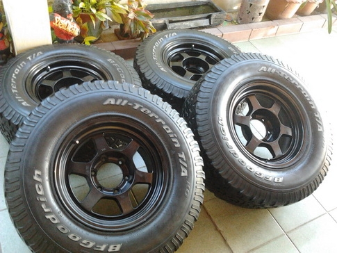 TE37 + BF All 265/75/16 สภาพดี พร้อมใช้งาน 1ชุด