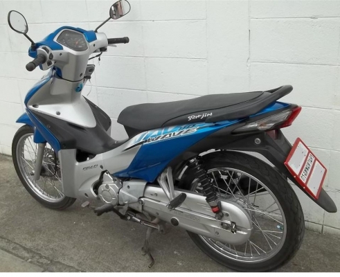 ขาย Honda Wave 110iสตาร์ทมือ ขาย 21,500.-จดปี 2553 สีน้ำเงิน ดำ