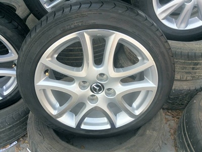 ขายล้อแม็กMazda 2 Sport Top16ยาง195/45/16 ปี 12  4 ล้อ(หน้าเงา)