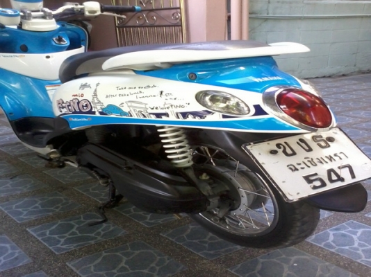 ขายFinoปี55 เกจ์แยก ฟ้า-ขาวลายปารีส รถบ้านเดิมๆ