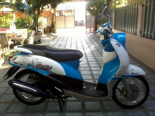 ขายFinoปี55 เกจ์แยก ฟ้า-ขาวลายปารีส รถบ้านเดิมๆ