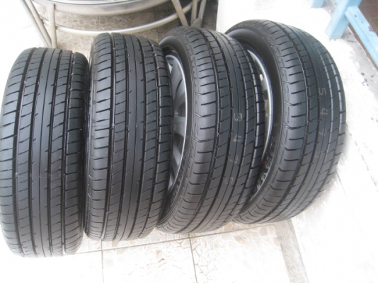 ขายล้อแม็กป้ายแดง mitsu attrage 15" พร้อมยางปี13 สนใจติดต่อเล็กคลองสามครับ 081-3747940