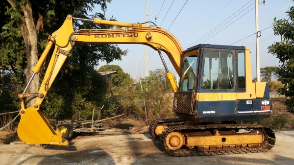 ขายด่วนรถเเม็คโคร KOMATSU PC60-5 รถนอกมีระบบหัวลายกะแทกรถยังไม่เคยใช้งานในเมืองไทยเลย