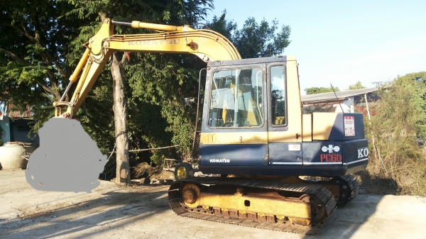 ขายด่วนรถเเม็คโคร KOMATSU PC60-5 รถนอกมีระบบหัวลายกะแทกรถยังไม่เคยใช้งานในเมืองไทยเลย
