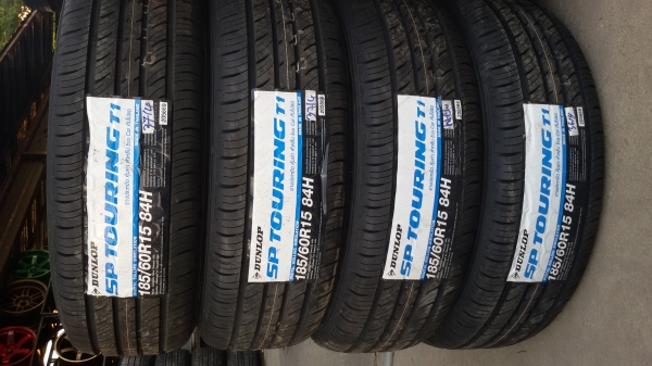 ขายยางใหม่ 185 60 15 DUNLOP เส้นละ1650