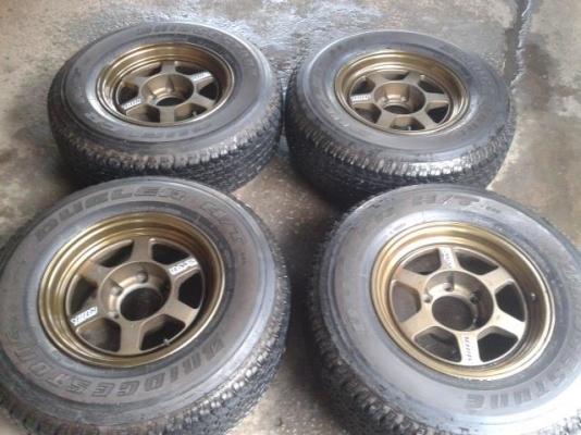 ขานล้อ te37x 16" 8*8et0 +ยางปีีี13  ราคา 16500