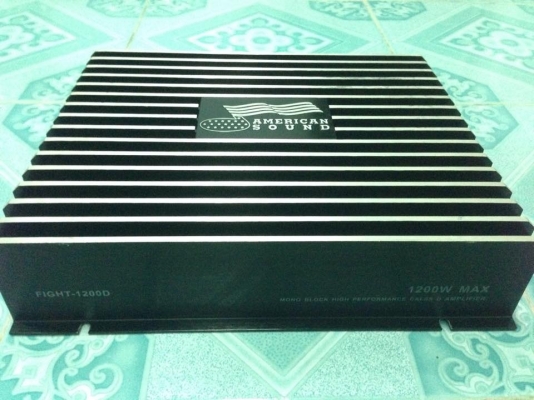 แอมป์คลาสดี AMERICAN SOUND 1200w มือสองสภาพสวยเดิมๆ ขับซับ10&quot;โครงหล่อได้ แรงดีไม่กินไฟ ขาย 2250 บาท