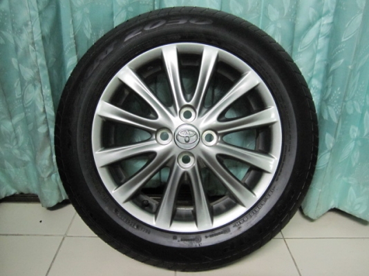 ขายล้อแม็ก Toyota Vios ลาย 12 ก้านสีรมดำพร้อมยางขอบ 15