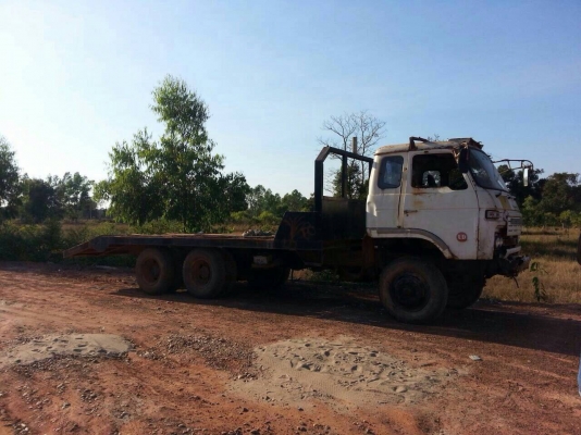 ขายด่วนรถสิบล้อUDหางเทนเลอร์2เพลาลากเเบกโฮpc200