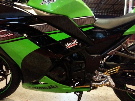 New!!--kawasaki ninja250 ปี2013 เลขไมล์ 14,xxx รถพร้อมใช้เอกสารครบ รถมือเดียว!!