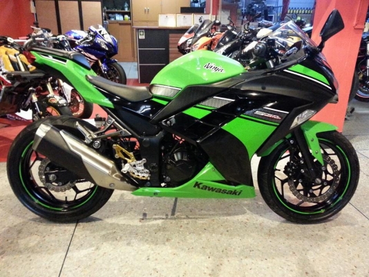 New!!--kawasaki ninja250 ปี2013 เลขไมล์ 14,xxx รถพร้อมใช้เอกสารครบ รถมือเดียว!!