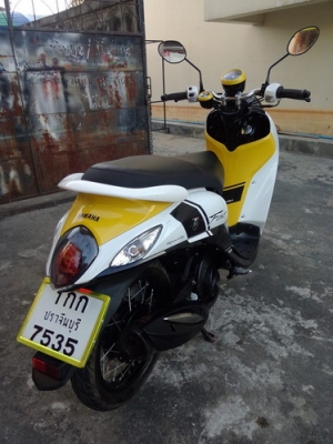 All New Fino FI ลายsport รถปี56 สีดำ-เหลือง หัวฉีดประหยัดน้ำมัน สวยๆ