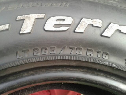 ขายล้อ EMR แท้ๆ พร้อมยาง bf all 265/70/16 ถูกๆครับ