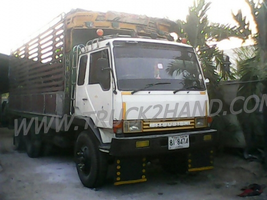 รถบรรทุก 10 ล้อ มิตซู ฟูโช่ FN 516 เครื่อง 6D15 รถล่องเพลาเดียว กระบะไม้พื้นเหล็ก