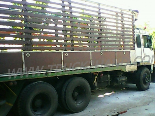 รถบรรทุก 10 ล้อ มิตซู ฟูโช่ FN 516 เครื่อง 6D15 รถล่องเพลาเดียว กระบะไม้พื้นเหล็ก