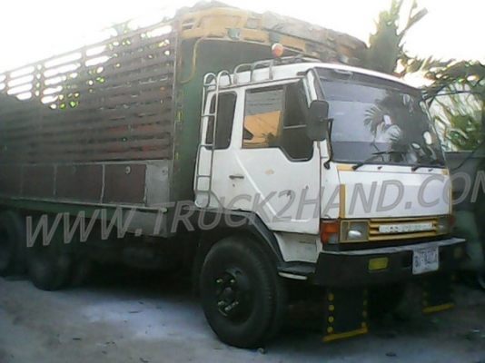 รถบรรทุก 10 ล้อ มิตซู ฟูโช่ FN 516 เครื่อง 6D15 รถล่องเพลาเดียว กระบะไม้พื้นเหล็ก